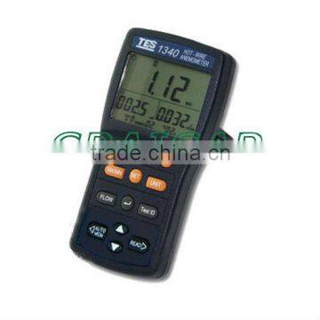 TES-1340 Hot-Wire Digital Anemometer Air Wind Flow Meter TES1340