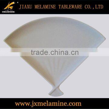 8.5",10"white melamine fan-shaped plate