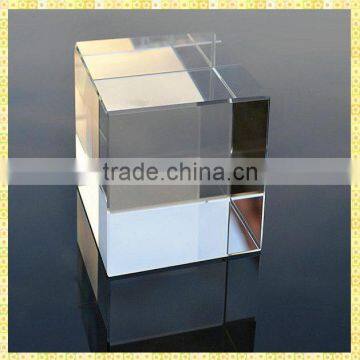 New Arrival Clear Blank Crystal Cube Paperweight For Business Cooperation Gifts