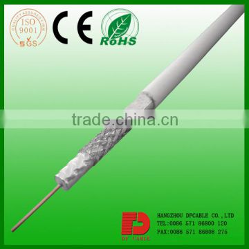 RG6 Bare Copper Tri-Shield PE Foam PVC Cable Coaxial Cable Manufaturer UL