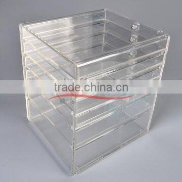 Wholesale Custom 6 Drawer Clear Acrylic Makeup Organizer for Home Hotel or Shop photo-6