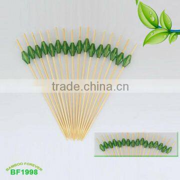 Green acrylic bamboo picks