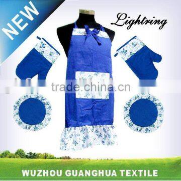 cotton apron & oven glove