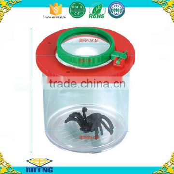 2015 new School Use PMMA Cup Insect Plant Specimen Magnifying Viewer Box