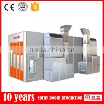 luxury infrared heating bus paint booth based on semi down draft type