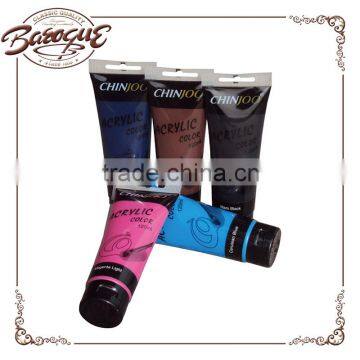 Promotional Chinjoo 120ml Opaque Acrylic Paint Kits, Nontoxic Acrylic Pigments, Bangkok Acrylic Colour Paint Artist Wholesale