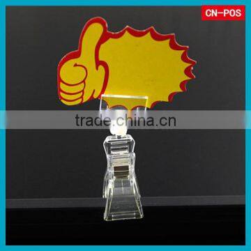 plastic advertising pop display clip for hanging