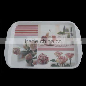 2015 Hot Selling Manufacter Wholeasle OEM Plastic Melamine Gift Tray With SGS LFGB photo-2