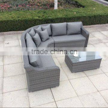 Patio Sectional Furniture Wicker Rattan Sofa Set With Cushions photo-3