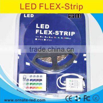 ce rohs dc12v holiday gift package rgb led flexible strip kit