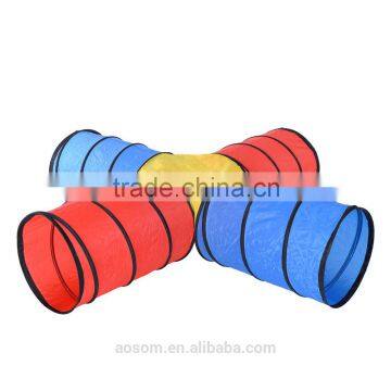Pawhut New 4 Way Pet Cave Play Fun Kitten Kitty Colorful Toy Shape Exercise Cat Tunnel photo-2