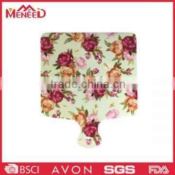 Flower full print melamine chopping board with handles