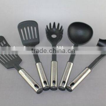 Modern Non-stick kitchen utensils set/ nylon kitchen ware/Kitchen Utensi stainless steel+nylon 5pcs kitchen ware set NY13