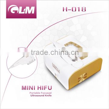 mini home use H-018 GLM factory hifu price/hifu beauty/face hifu on sale with CE for sale