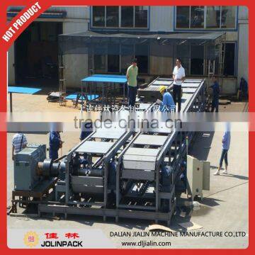 Stainless steel slat/chain plate belt conveyor