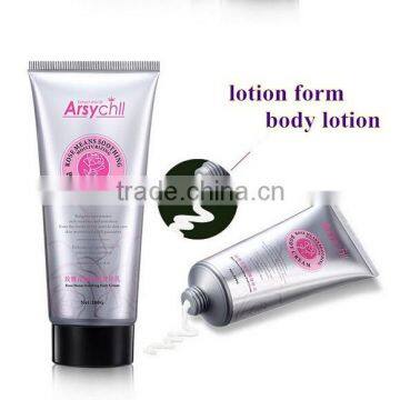 Guangzhou wholesale rose black skin whitening rose body lotion 200g