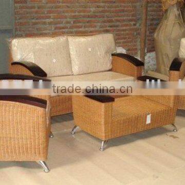 INDOOR RATTAN FURNITURE SOFA SET
