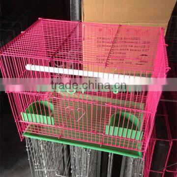 Small size pink color wire metal bird cage