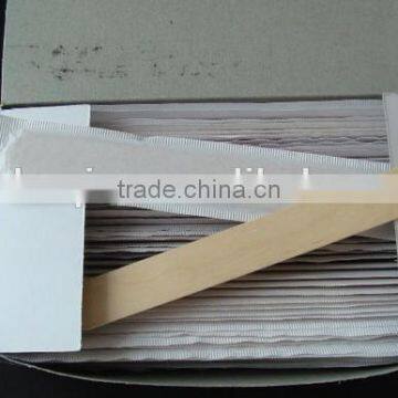 individual paper packaged natural white wooden spatulas