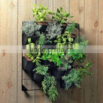 plastic vertical hanging garden green wall system