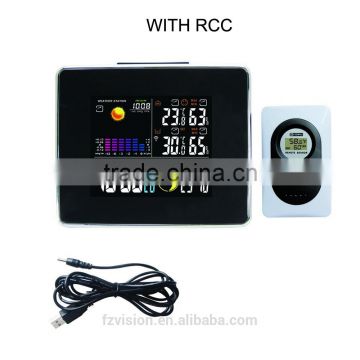 Wireless 433MHz RCC Weather Station/ Wireless Weather Station clock with radio controlled clock