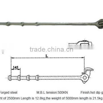 Forged steel knob type Lashing bar