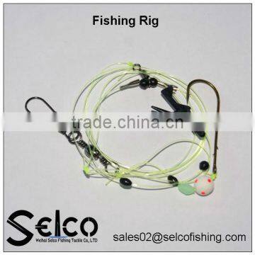 Chinese nylon line with hook,fishing rigs lines