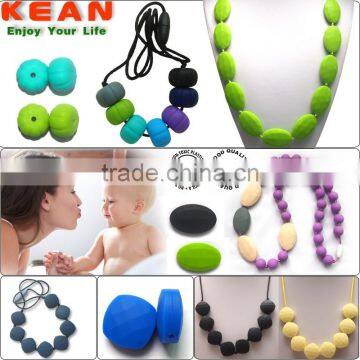 Customized Personal Style Silicone Beads Necklace Broken Heart Pendant photo-4