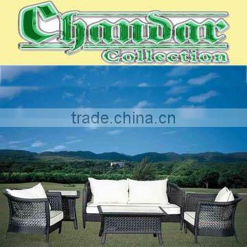 5 pieces rattan sofa set outdoor furniture