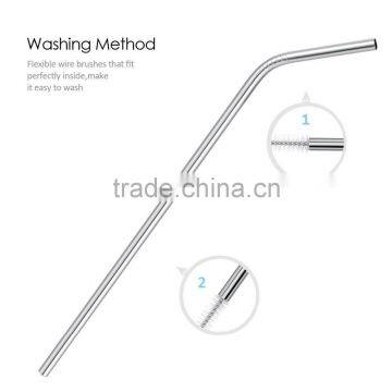 Stainless Steel Straws 4 Drinking Straws and 1 Brush Set photo-6