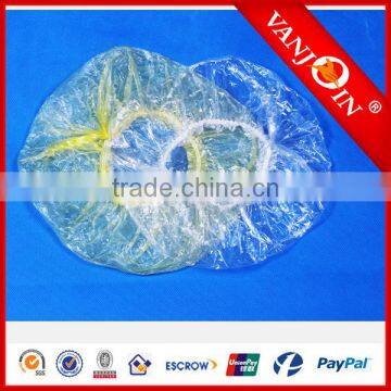 Disposable Clear Waterproof Hat Home Shower Bathing Elastic Cap photo-6