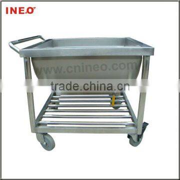 Stainless Steel Kitchen Material Transfer Trolley Used In Kitchen And Bakery