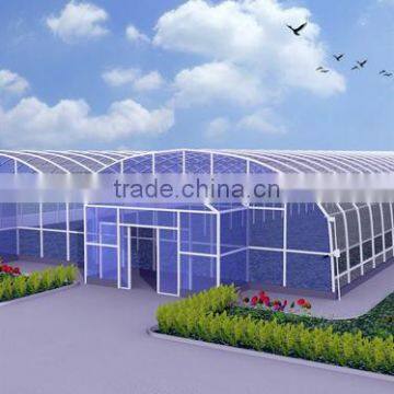 Hot-Dip Galvanized Steel Pipe Frame And 150mm PE Film Covered Multi-Span Greenhouse For Vegetables photo-6