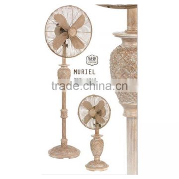 Decorataive Raleigh Floor Standing Portable Fan, Brown, 60W, Copper Finish