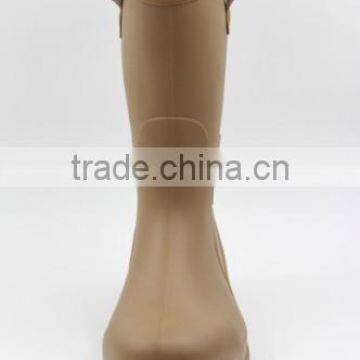 Mens Pvc Waterproof Fur Interior Winter Snow Rain Boots Insulated photo-2