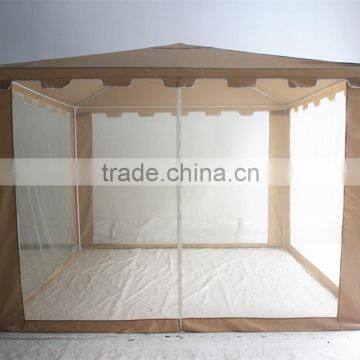 3x3m Green Polyester Gazebo With Mosquito Net photo-3