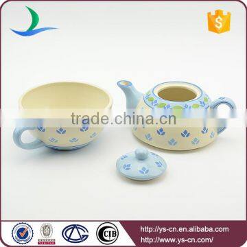 Wholesale Hand Painted Ceramic Tea Set for One in European Style photo-3