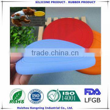 Round Shape Colorful Food Gradesilicone Dog Flying Disc,dog Toy,dog Collar photo-2