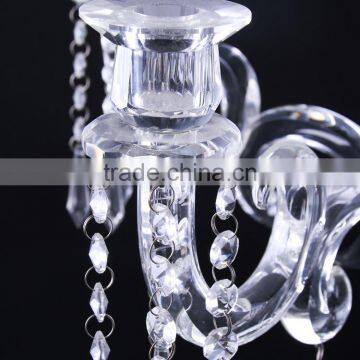 Professional Made Unique Design Crystal Candelabra Candle Holder Manufacturer Sale photo-2