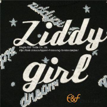 Jacquard Knitting Nice Sweater for Girls With Embroidery photo-4