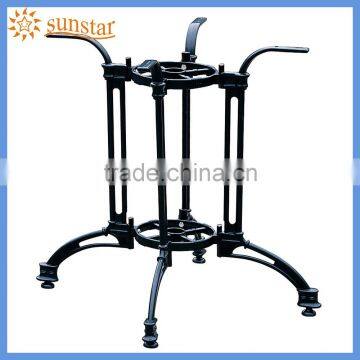 80cm Black Powder Coated Aluminium Cast Round Table Base (4 Legs) L83314