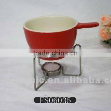 ceramic chocolate fondue bowl