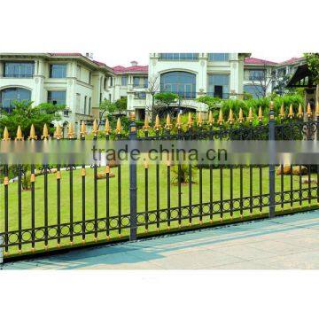 Painted Decorative Cast Vintage Aluminum Garden Border Fence for Villa