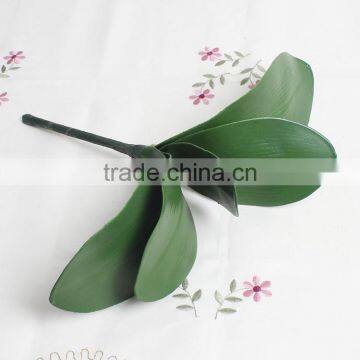 SJ10131106 Fake foliage leaf/real touch orchid flower leaf