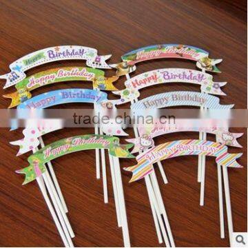 Popular Recycled Happy Birthday Cake Topper