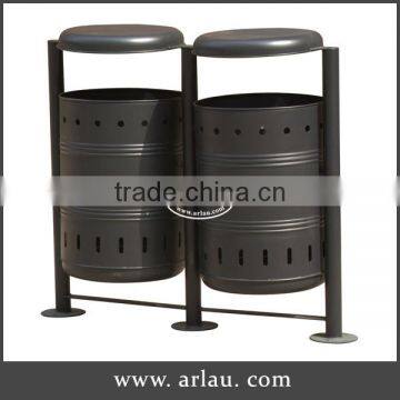 Arlau outdoor metal playground dustbin