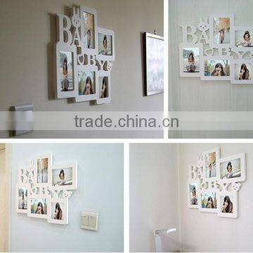 2015 New Design White Baby Wood Photo Frame Gift photo-3