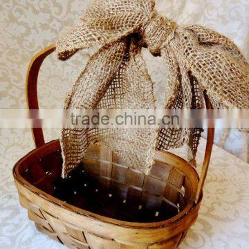 Manufacturer Wholesale 100%by Hand in Wood Material Fruit or Vegetables Basket photo-3