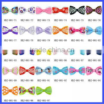 2015 New Designer Children Boutique Hair Accessories Hair Bows Grosgrain Ribbon Hair Bows With Clips Wholesale Kids Barrettes photo-6