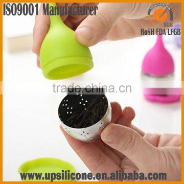 Food Grade Silicone & Stainless Steel Loose Leaf Tea Infuser Tea Filter photo-3